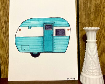 Tin Can Camper Print