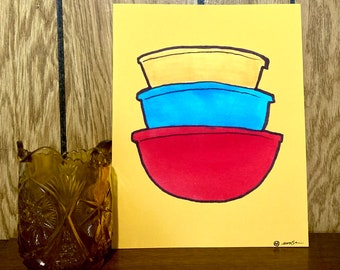 Pyrex in stampa a colori