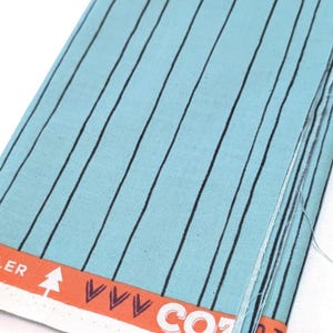Melody Miller. Cozy linen cotton on teal. half yard