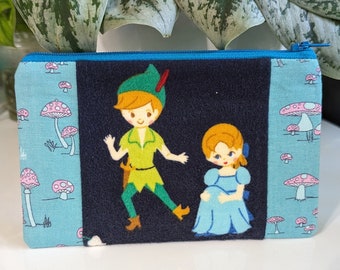 Peter Pan Patchwork Zipper Pouch