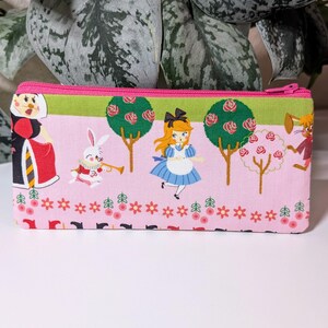 Alice in Wonderland Long Zipper Pouch