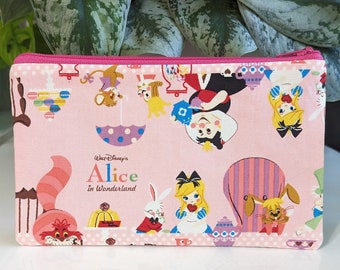 Alice Tea Party Large Zipper Pouch