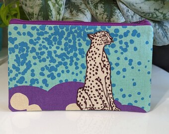 Snow Leopard Large Zipper Pouch