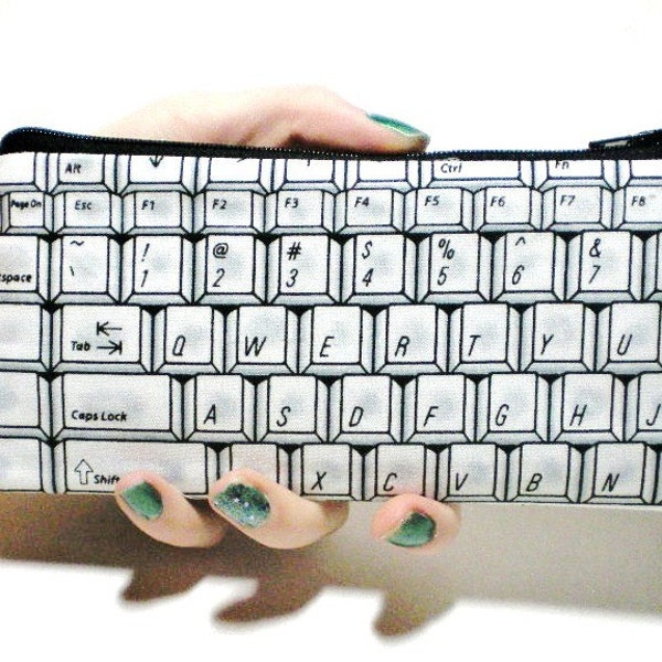 Keyboard Long Zipper Pouch