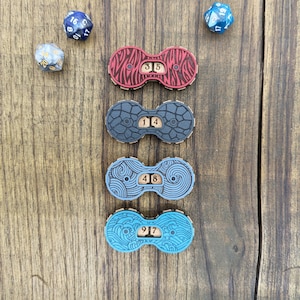 Contatore punti vita ferita universale magnetico in legno - Collezione I Quattro Elementi - Giochi di ruolo, carte e giochi da tavola