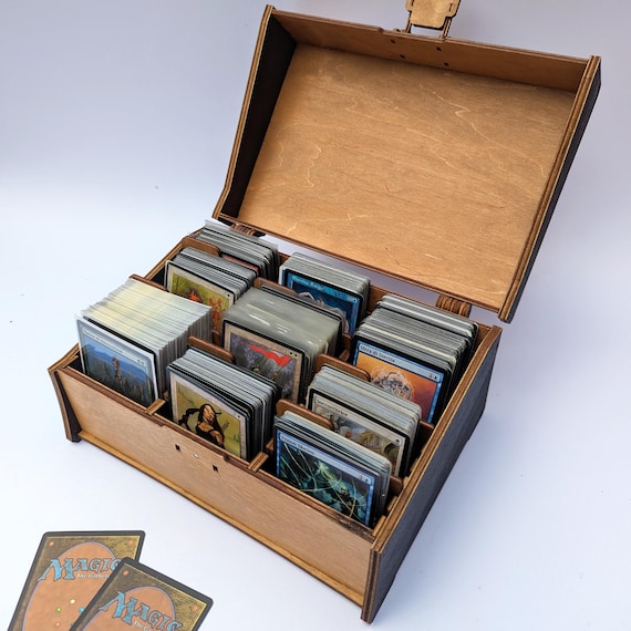 sleeved card storage box Amazon.com: BCW QuickFold Card Storage Box for Sleeved Cards – 3 Pack – Not  for Toploaders – Magnetic Closure – Holds 500-1200 Sleeved or Unsleeved  Cards – MTG Card Storage : Toys & Games main image 1