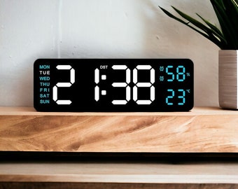 Digital LED Alarm Clock Bedside Clock Table Clock Home Decoration Table Alarm Wall Clock Luminous Alarm Night Clock Home Ornament Home Gfit