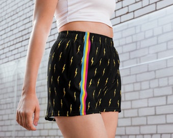 Pansexual Pride Festival Shorts XS-3X | LGTBQ+ Rainbow Love is Love Gay Queer Subtile Pride Parade Festival Flagge Say Gay Plus Size