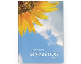 Counting My Blessings Affirmation Journal, gratitude journal, positive gift, friend gift, starting over gift, life transition gift