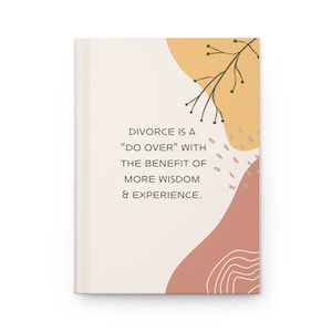 Divorce Recovery Affirmations Journal Hardcover, divorce gift, starting over gift, break up gift, separation gift, friend gift