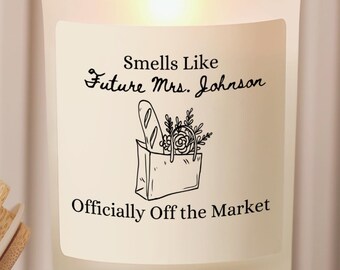 Future Mrs Candle, Bride to Be Gift, Engagement Gift for Bride, Personalized Bridal Shower Gift, Wedding Gift for Bride
