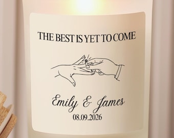 Engagement Gifts For Couple, Engagement Candle, Unique Gift Engaged Couple, Engagement Gifts For Her, The Best Is Yet To Come Candle