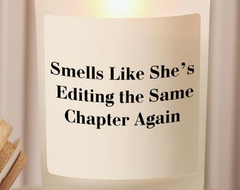 Funny Writer Gift Candle for Authors, Perfect Author Quote Candle Gift for Birthdays Holidays Author Gift New Book Candle Gift