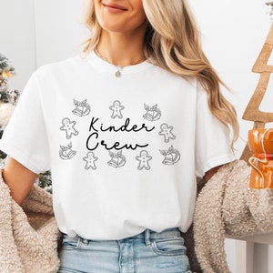 Teacher Gingerbread Man Comfort Colors® Christmas kinder Team Shirt Christmas Squad Holiday Group Winter Christmas Teacher Shirt Christmas