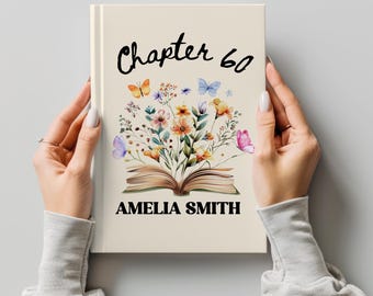 Personalized 60th Birthday Journal, Floral Keepsake, Custom Name