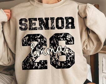 Personalized Senior 2026 Shirt, Vintage Graduation Gift