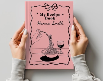 Libro de recetas personalizado en blanco: Diario de cocina a medida, regalo para amantes de la gastronomía