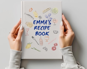 Libro de recetas personalizado: Libro de cocina familiar personalizado, regalo para amantes de la gastronomía