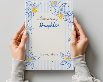 Letters to My Daughter Journal, Floral Personalized Keepsake Notebook