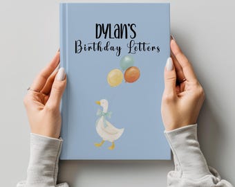 Personalized Birthday Keepsake Journal, Letters to Kids, Baby Shower Gift