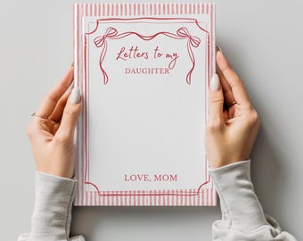 Personalized Letters to My Daughter Journal - Keepsake Memory Book
