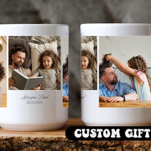 First Time Fathers Day Photo Collage Custom Photo Mug for Dad Fathers Day Gifts Dad Birthday Gifts Gift for Husband Personalized collage Mug