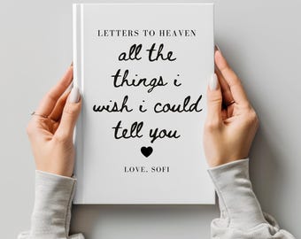 Letters To Heaven-dagboek, gepersonaliseerd herdenkingscadeau