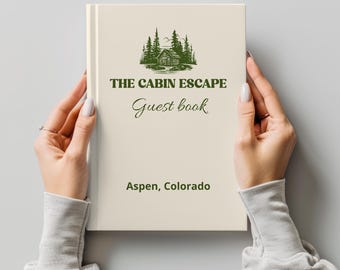 Libro de visitas personalizado para casas de vacaciones, diario de bienvenida de Airbnb