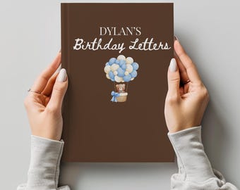 Personalized Birthday Memory Book, Keepsake Journal, New Baby Gift