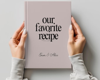 Libro de recetas personalizado para parejas, libro de cocina a medida, diario de cocina