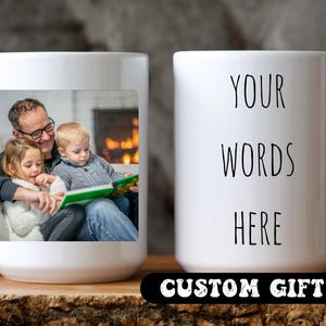 Custom Photo Mug for Dad First Time Fathers Day Photo Grandpa Mug Mom Mug With Photo and Text fathers day Photo Coffee Mug dad Picture Cup