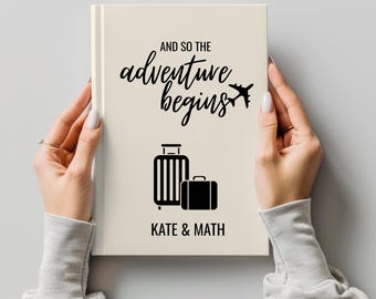 Personalized Travel Journal, Adventure Keepsake Notebook