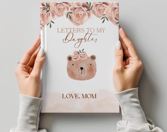 Letters To My Daughter Journal, Floral Bear Keepsake Memory Book