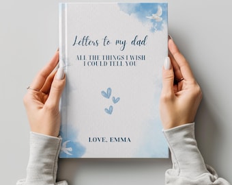 Dad Memorial Journal, Letters to My Dad in Heaven, Sympathy Gift