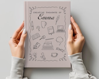 Custom Writer’s Notebook, Storytelling Journal, Creative Writing Planner, Birthday Christmas Graduation Gift, Personal Diary for Authors