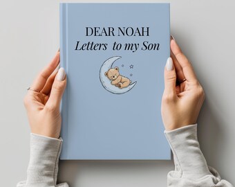 Personalized Letters To My Son Journal, Teddy Bear Notebook