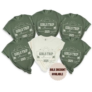 Custom Girls Trip Shirts, Comfort Colors Girls Weekend Shirt, Custom Girls Trip Tees, beach Girls Weekend Trip Shirt, Girls Vacation 2025