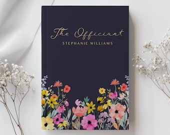 Personalized Floral Wedding Officiant Notebook, Ceremony Notes Journal