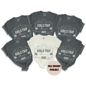 Custom Girls Trip Shirts, Comfort Colors Girls Weekend Shirt, Custom Girls Trip Tees, Beach Girls Weekend Trip Shirt, Girls Vacation 2025
