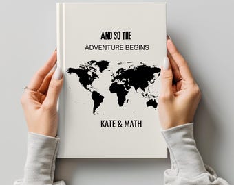 Personalized Travel Journal for Couples, Adventure Notebook