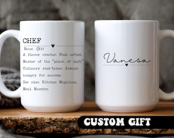 Chef Definition Mug, Custom Kitchen Gift
