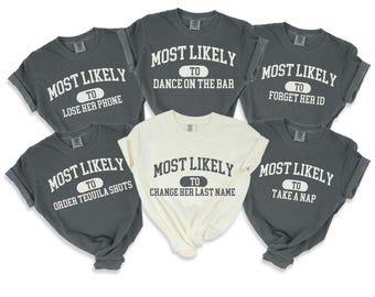 Custom Bachelorette Party Shirts: Funny Bridal Trip Matching Tee