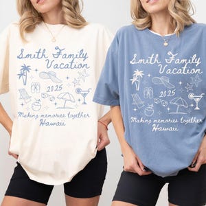 Custom Family Vacation 2025 Shirts, Making Memories Together Family Matching Tshirt, Personalized Family Beach Trip Shirt, Summer Family Tee