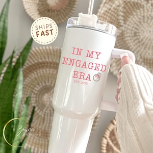 Personalized Bride Tumbler For Bride, Custom Engaged Tumbler 40oz, Future Mrs Tumbler, Engagement Tumbler Gift For Bride, Bridal Travel Mug