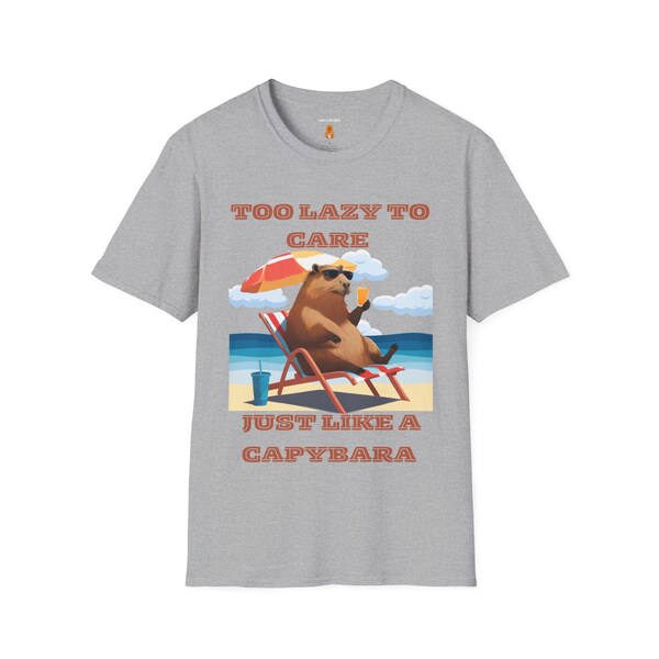 Funny Capybara Shirt, Meme Capybara, Trendy Shirts, Adult Unisex shirt, summer shirt, capybara summer, beach shirt hamster