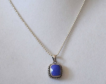 Lapis Lazuli Anhänger, Vintage Anhänger, Sterling Silber Anhänger, Mexiko Anhänger, Lapis Lazuli Halskette, Silber Halskette