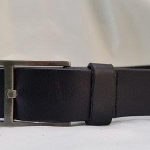 Black  Leather Belt, ARALD Belt, 1980s Belt, Extra Small Belt, Vintage Belt, Italian Leather Belt