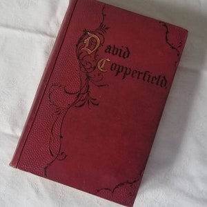 Charles Dickens Book, David Copperfield, Antique book, Rare Book