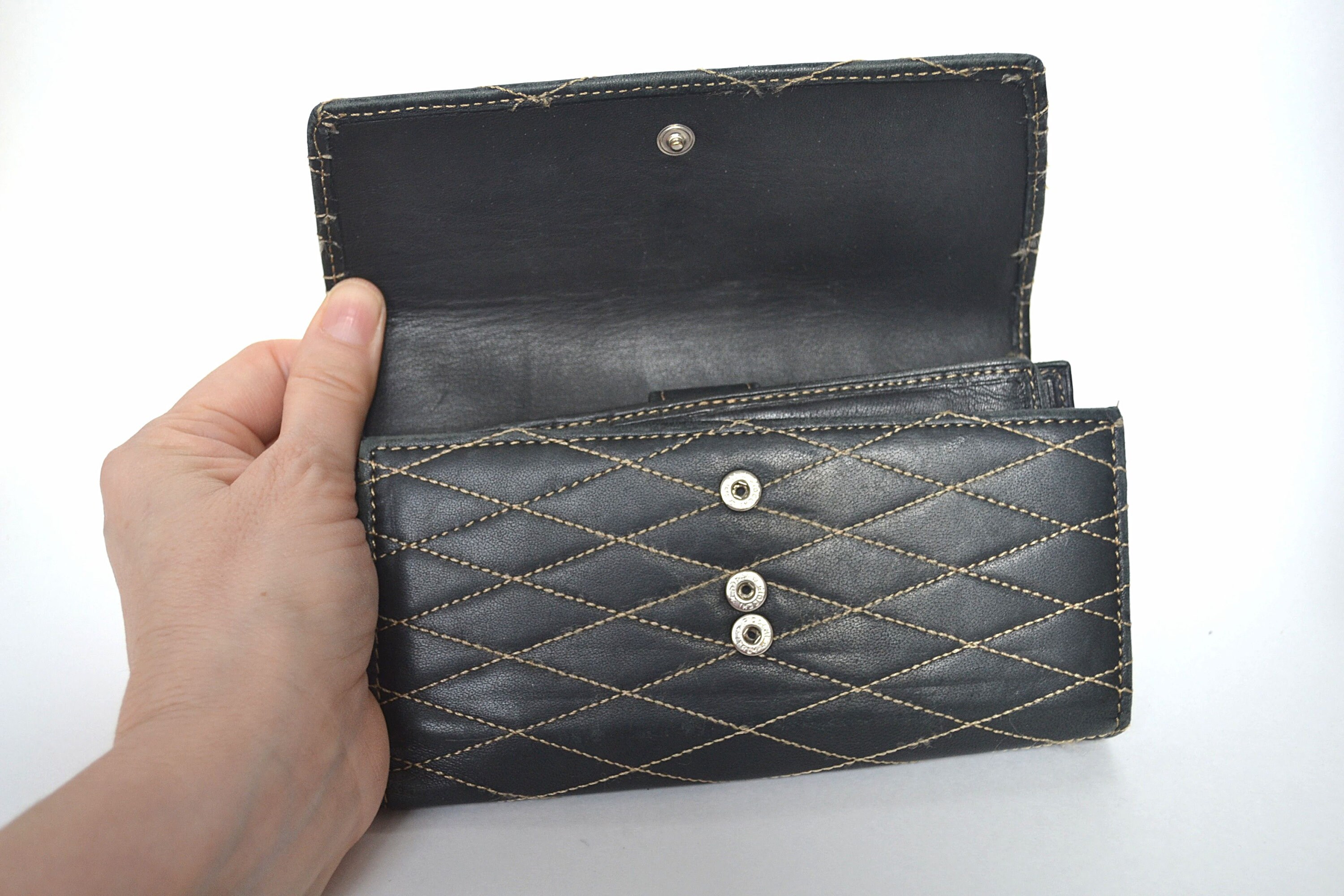 Brown Leather Wallet Samsonite Wallet Vintage Black Wallet 