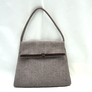 Brown Fabric Purse, DOLLARGRAND LONDON Purse, Vintage Purse, Designer Purse, Small Handbag, 1990&#39;s Purse